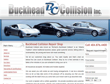 Tablet Screenshot of buckheadcollision.com